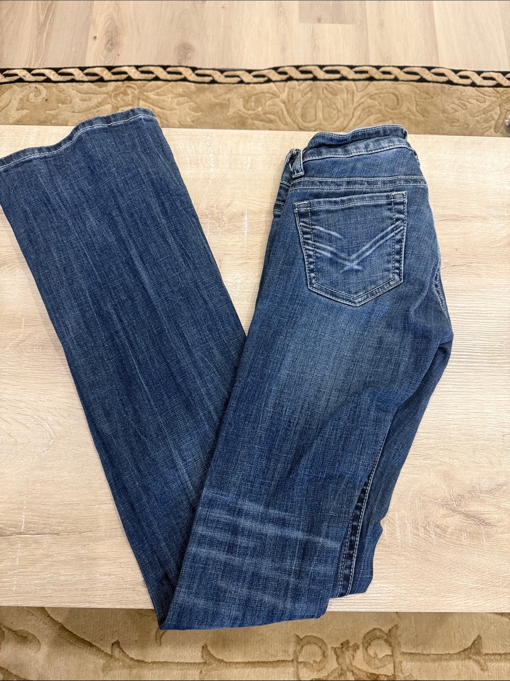 Stetson Women's Boot-Cut Jeans in Dark Blue Wash
